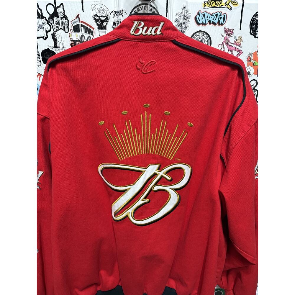 Dale Earnhardt Jr. Nascar Chase Twill Budweiser Men's Jacket Size XL - Picture 8 of 8